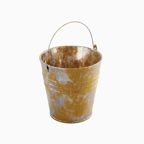 Painted Scrapped Steel Bucket 02