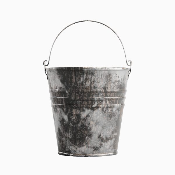 Painted Scrapped Steel Bucket 03