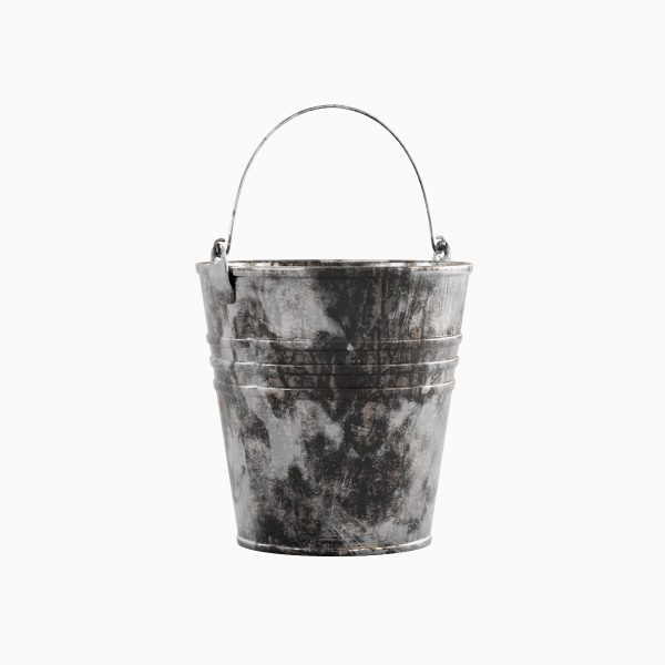 Painted Scrapped Steel Bucket 03