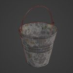 Painted Scrapped Steel Bucket 03