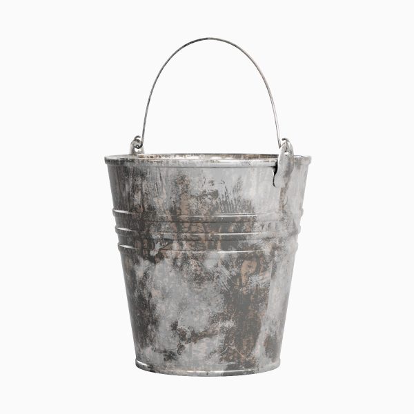 Painted Scrapped Steel Bucket 03