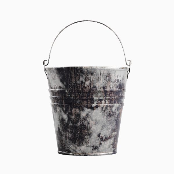 Painted Scrapped Steel Bucket 04