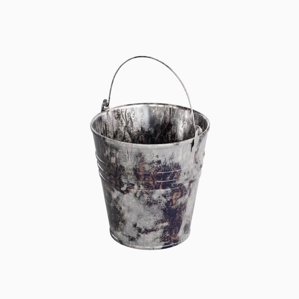 Painted Scrapped Steel Bucket 04