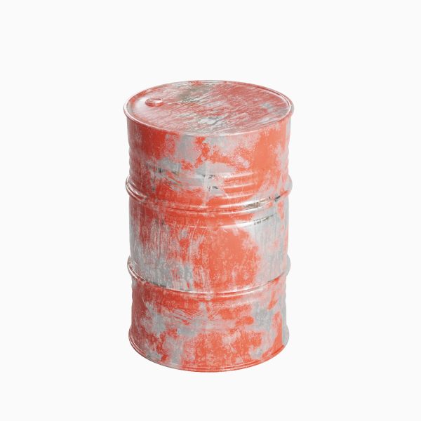 Painted Steel Barrel 01