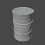 Painted Steel Barrel 04