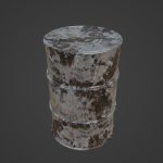 Painted Steel Barrel 04