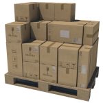 Pallet with Boxes Low poly