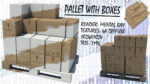 Pallet with Boxes Low poly