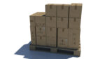 Pallet with Boxes Low poly