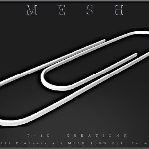 paper-clip-3d-model-low-poly-obj-dae
