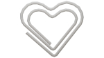 Paper Clip Heart Shape Metal