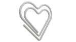 Paper Clip Heart Shape Metal