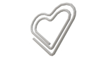Paper Clip Heart Shape Metal
