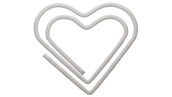 Paper Clip Heart Shape Metal