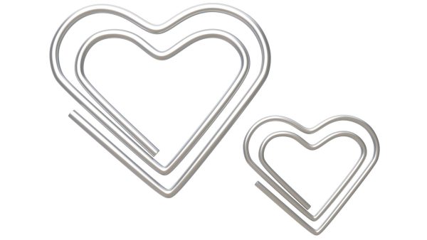 Paper Clip Heart Shape Metal