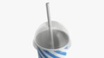Paper cold cup 22 oz with translucent solo dome lid 01