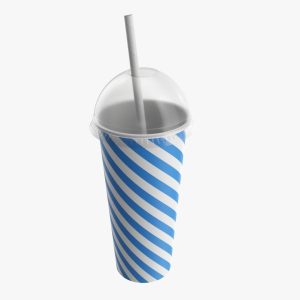 Paper cold cup 22 oz with translucent solo dome lid 01