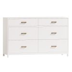 Parke Charcoal Wood 6 Drawer Kids Dresser