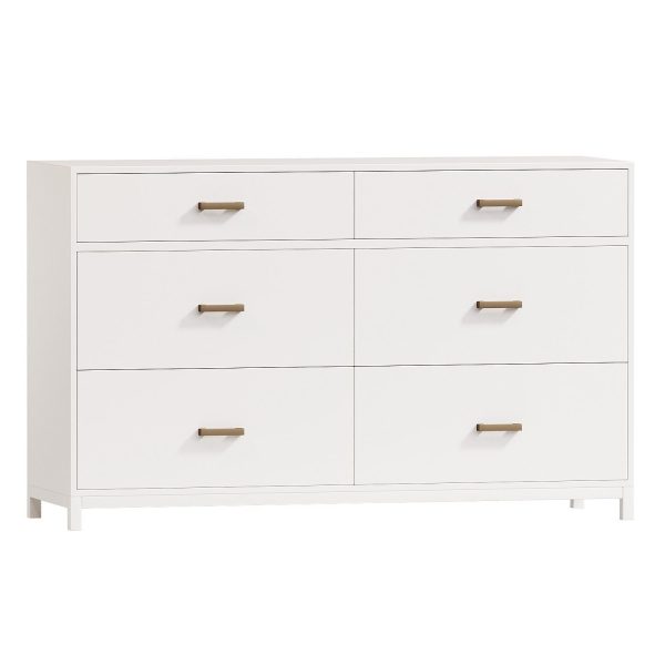 Parke Charcoal Wood 6 Drawer Kids Dresser