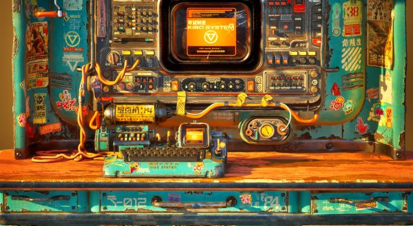 PBR Control Desk 3d asset