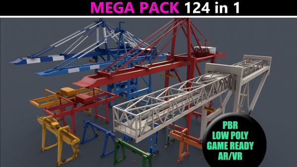 PBR Gantry Cranes - Mega Pack