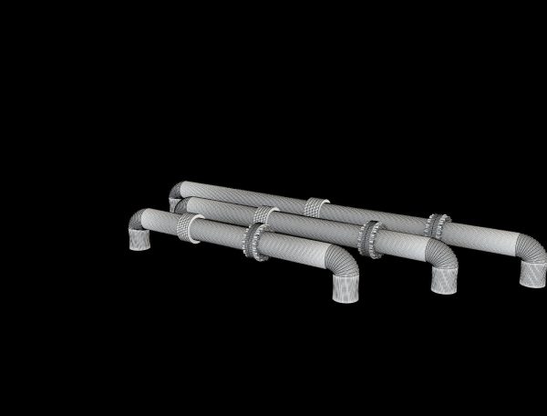 PBR Industrial Gas Pipes m5