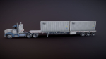 Peterbilt 377 container truck
