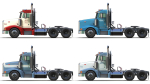 Peterbilt 377 container truck