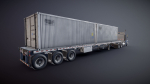 Peterbilt 377 container truck