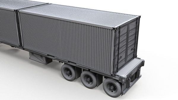 Peterbilt 377 container truck