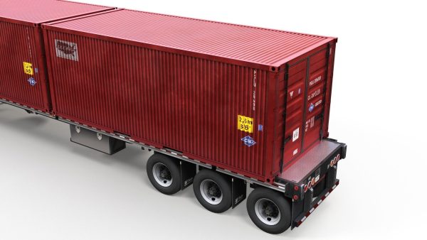 Peterbilt 377 container truck