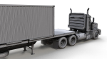 Peterbilt 377 container truck