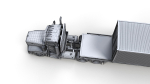 Peterbilt 377 container truck