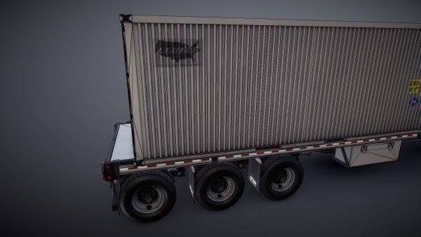 Peterbilt 377 container truck
