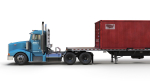 Peterbilt 377 container truck