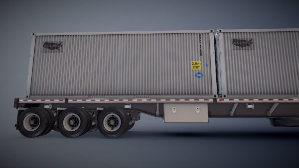 Peterbilt 377 container truck