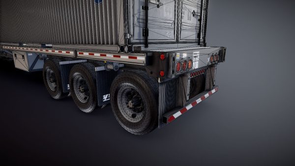 Peterbilt 377 container truck