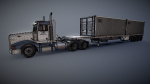 Peterbilt 377 container truck