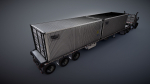 Peterbilt 377 container truck