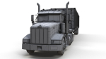 Peterbilt 377 container truck