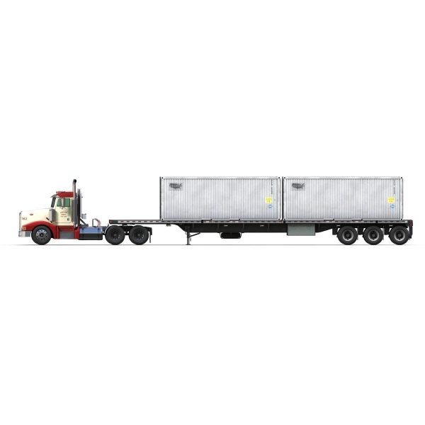 Peterbilt 377 container truck