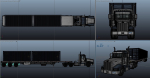 Peterbilt 377 container truck
