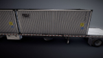Peterbilt 377 container truck