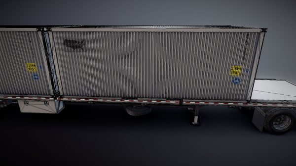 Peterbilt 377 container truck