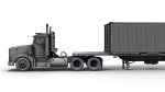 Peterbilt 377 container truck