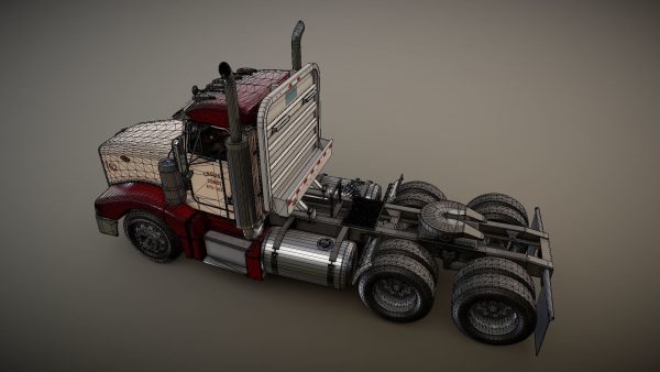 Peterbilt 377 daycab truck