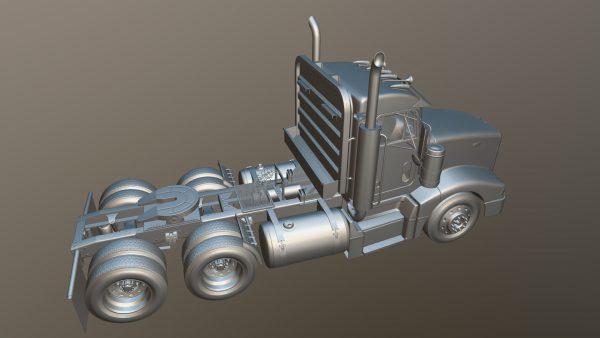 Peterbilt 377 daycab truck