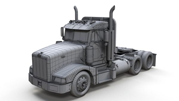 Peterbilt 377 daycab truck