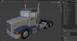 Peterbilt 377 daycab truck
