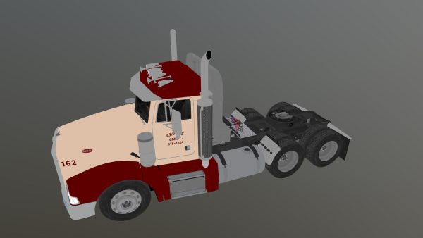 Peterbilt 377 daycab truck